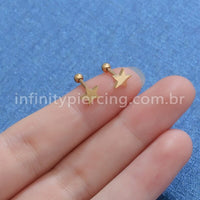 Piercing Microbell Aço Cirúrgico Estrela