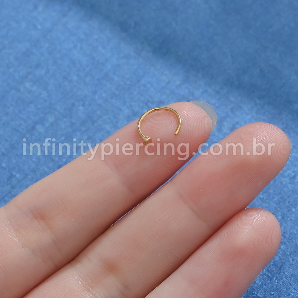 Piercing G-Ring Aço Cirúrgico