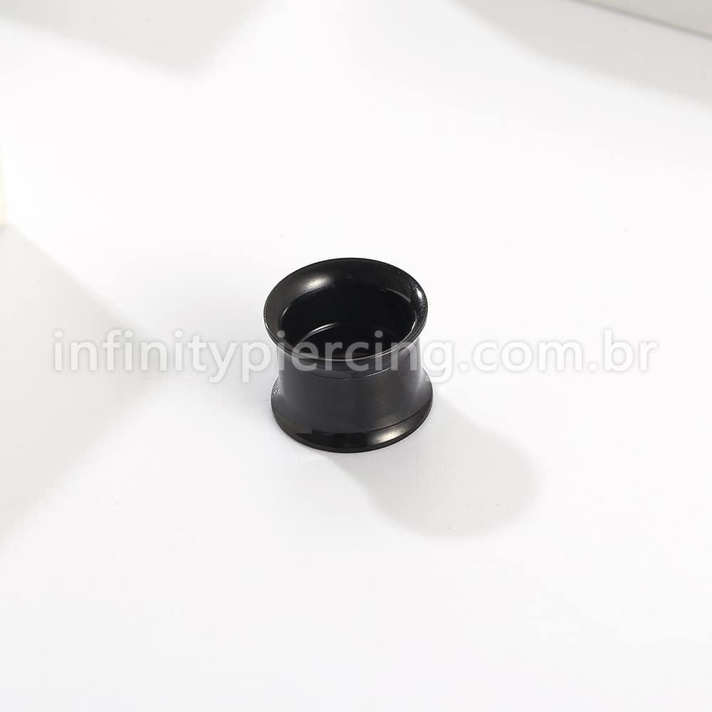 Alargador Aço Cirúrgico Black Liso