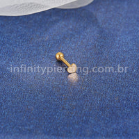 Piercing Minibarbell Aço Cirúrgico Coração