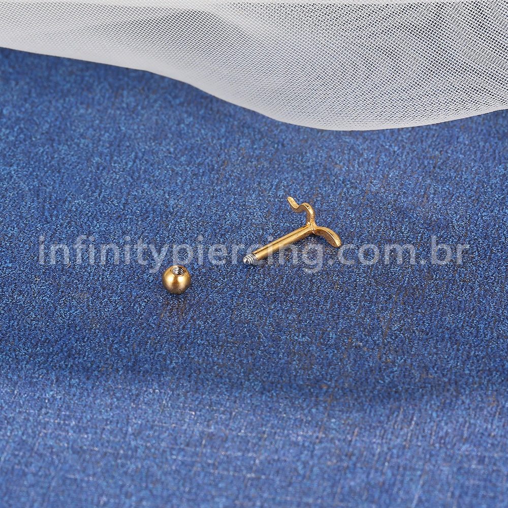 Piercing Minibarbell Aço Cirúrgico Cobra