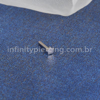 Haste Para Labret Titânio Base Estrela