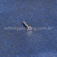 Haste Para Labret Titânio Base Triângulo