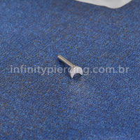 Haste Para Labret Titânio Base Lua