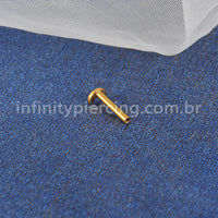 Haste Para Labret Titânio Base Lua