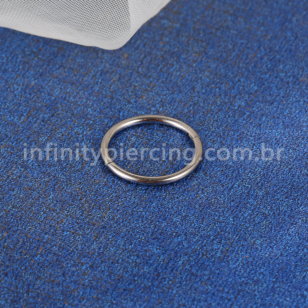 Piercing Argola Titânio Abertura Meio a Meio