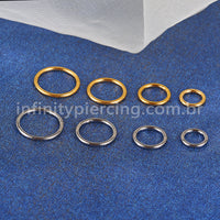 Piercing Argola Titânio Abertura Meio a Meio