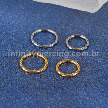 Piercing Argola Titânio Torcida