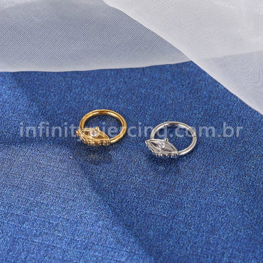 Piercing Argola Aço Cirúrgico Segmento Articulado Olho