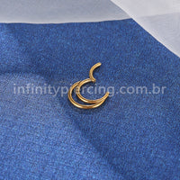 Piercing Argola Segmento Articulado Duplo