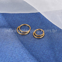Piercing Argola Segmento Articulado Duplo