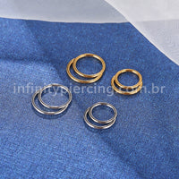 Piercing Argola Segmento Articulado Duplo