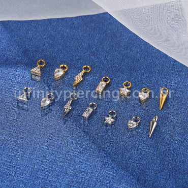 Pingente Para Piercing Titânio