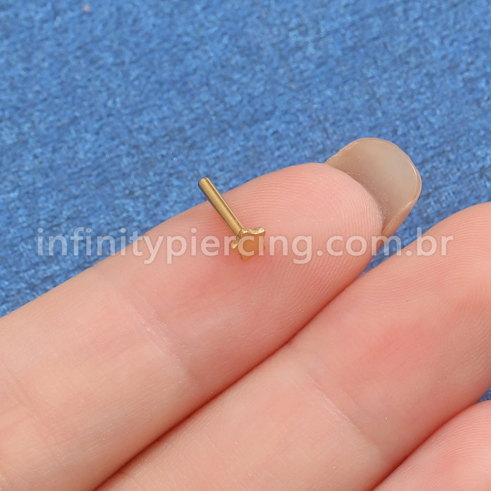 Haste Para Labret Titânio Base Estrela