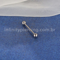 Piercing Barbell Nióbio Rosca Interna