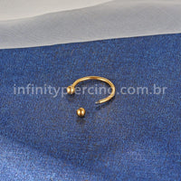 Piercing Ferradura Nióbio Rosca Externa