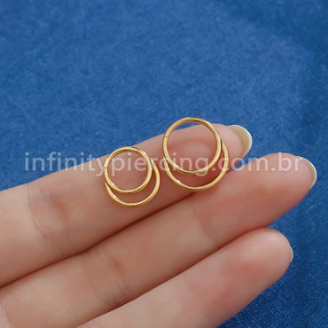 Piercing Argola Segmento Articulado Duplo