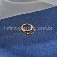 Piercing Argola Segmento Articulado Ouro 14K Detalhes Frontal