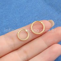 Piercing Argola Titânio Segmento Articulado Detalhada