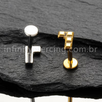 Piercing Labret Titânio Peça De Montar Tetris 1.2X8 11243
