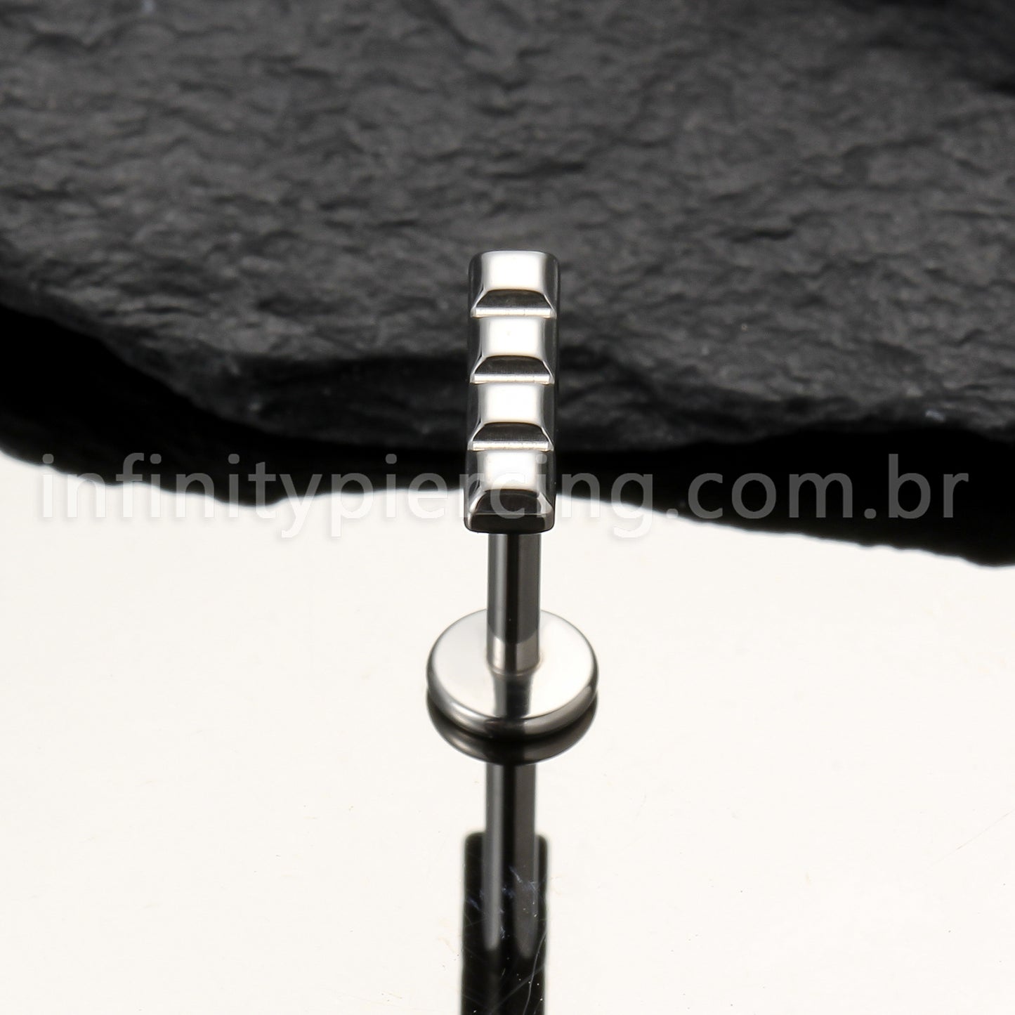 Piercing Labret Titânio Peça De Montar Tetris