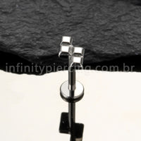 Piercing Labret Titânio Peça De Montar Tetris