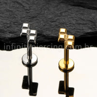 Piercing Labret Titânio Peça De Montar Tetris