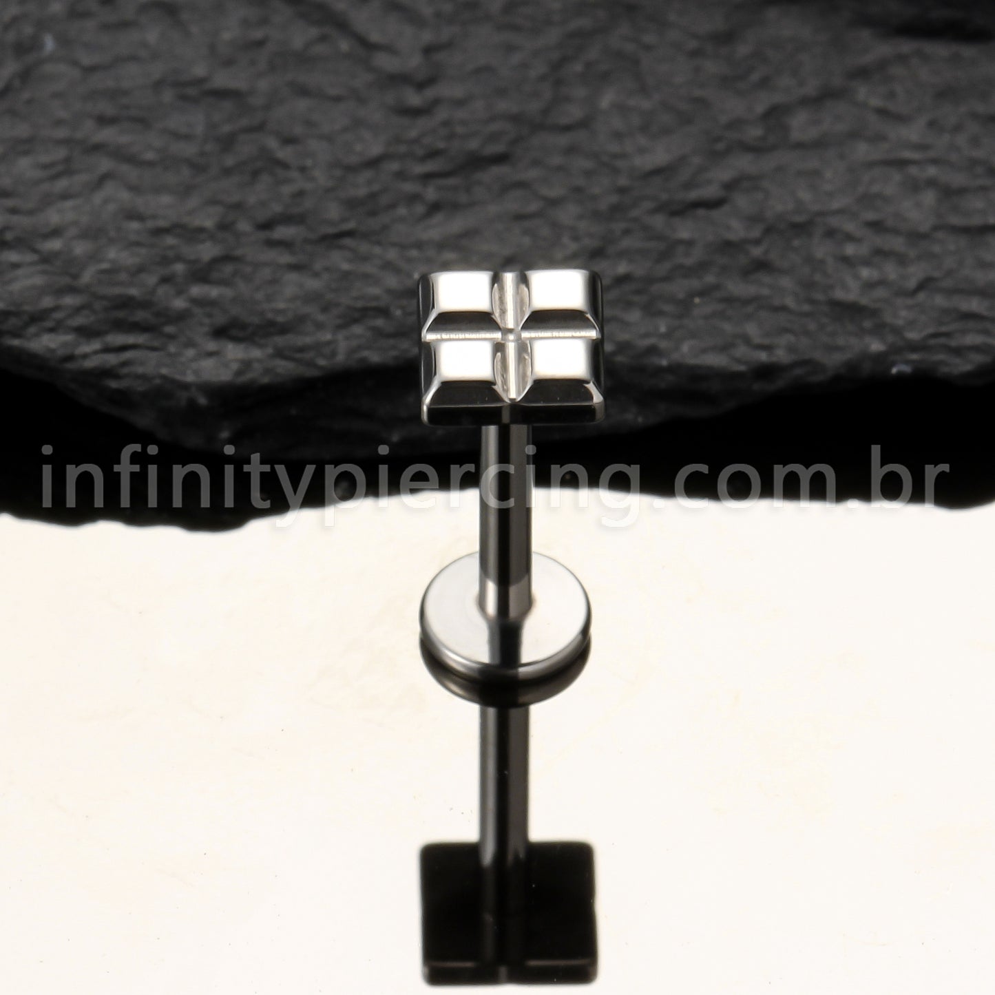 Piercing Labret Titânio Peça De Montar Tetris