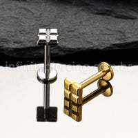 Piercing Labret Titânio Peça De Montar Tetris