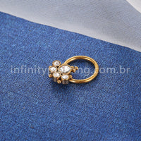 Piercing Argola Aço Cirúrgico Segmento Articulado Indiano