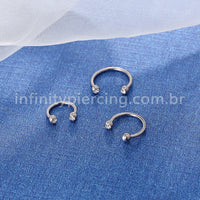 Piercing Ferradura Aço Cirúrgico