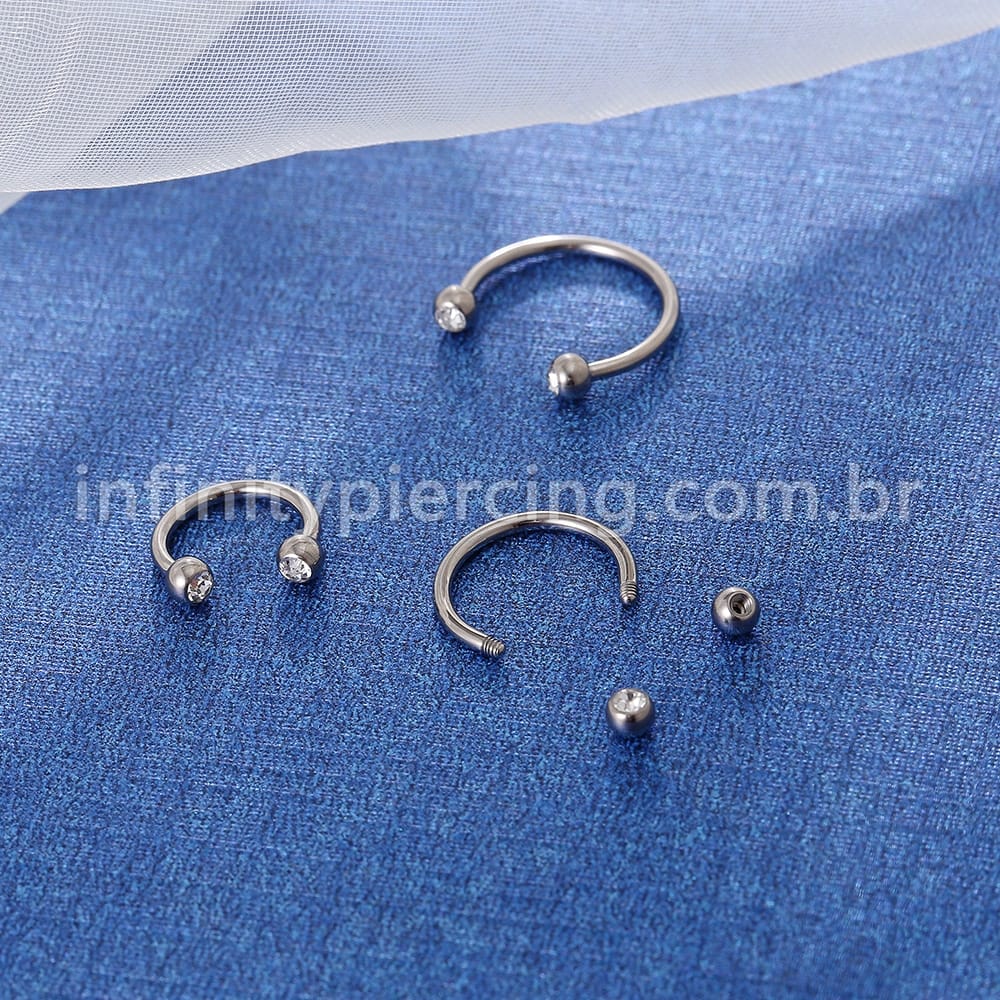 Piercing Ferradura Aço Cirúrgico