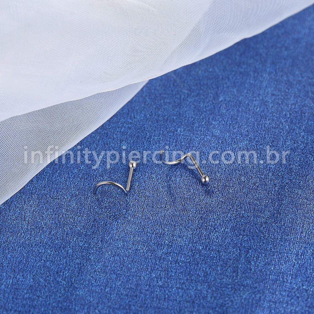 Piercing Nostril Titânio