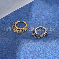 Piercing Argola Aço Cirúrgico Segmento Articulado Correntes