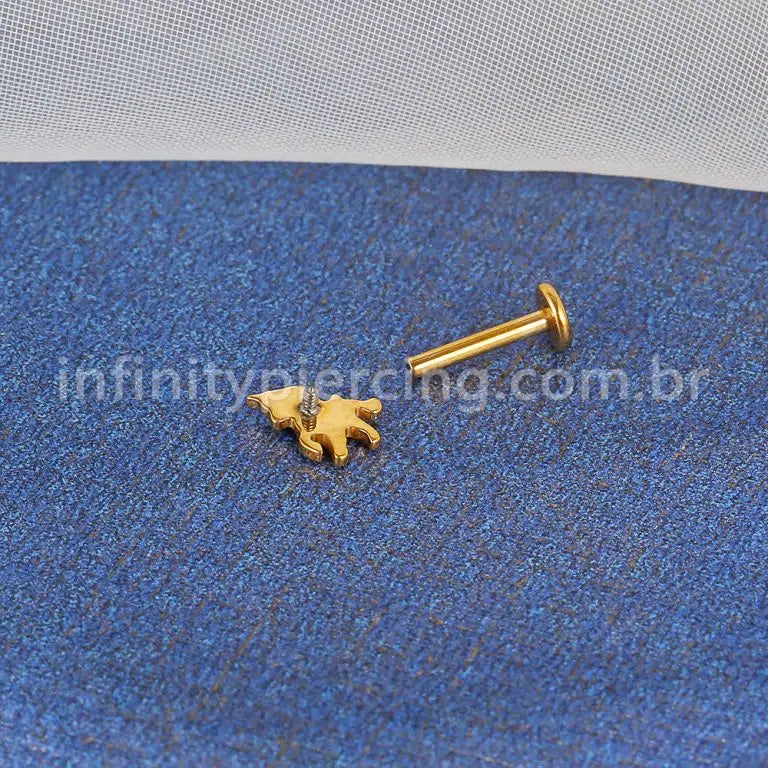 Piercing Labret Titânio Unicórnio
