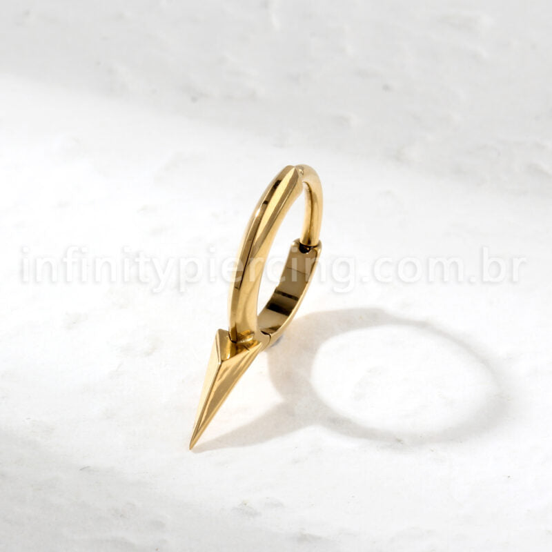 Piercing Argola Titânio Com Spike