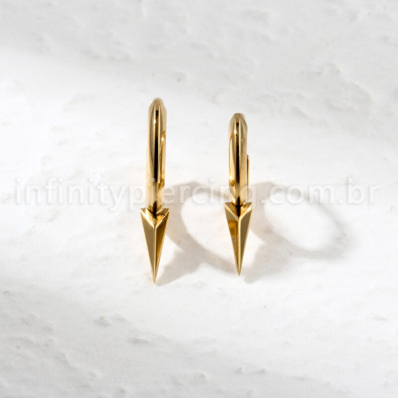 Piercing Argola Titânio Com Spike