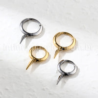 Piercing Argola Titânio Com Spike