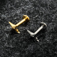 Piercing Labret Titânio Deltoid Detalhado