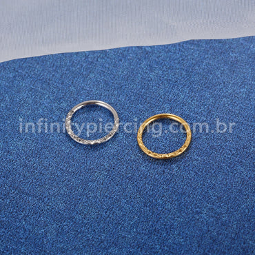 Piercing Argola Aço Cirúrgico Segmento Articulado Detalhado