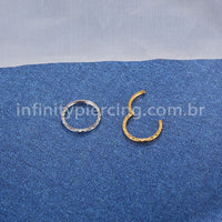 Piercing Argola Aço Cirúrgico Segmento Articulado Detalhado