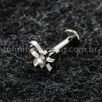 Piercing Labret Titânio Borboleta