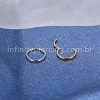 Piercing Argola Titânio Segmento Articulado Detalhada