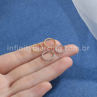 Piercing Argola Titânio Segmento Articulado Detalhada