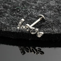 Piercing Labret Titânio Love