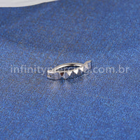 Piercing Argola Para Umbigo Titânio Detalhes