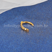 Piercing Argola Para Umbigo Titânio Detalhes