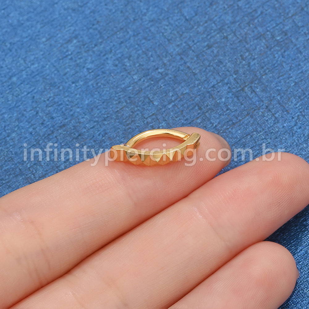Piercing Argola Para Umbigo Titânio Detalhes