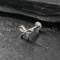 Piercing Labret Titânio Laço