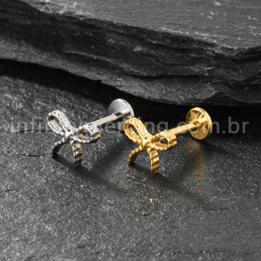 Piercing Labret Titânio Laço